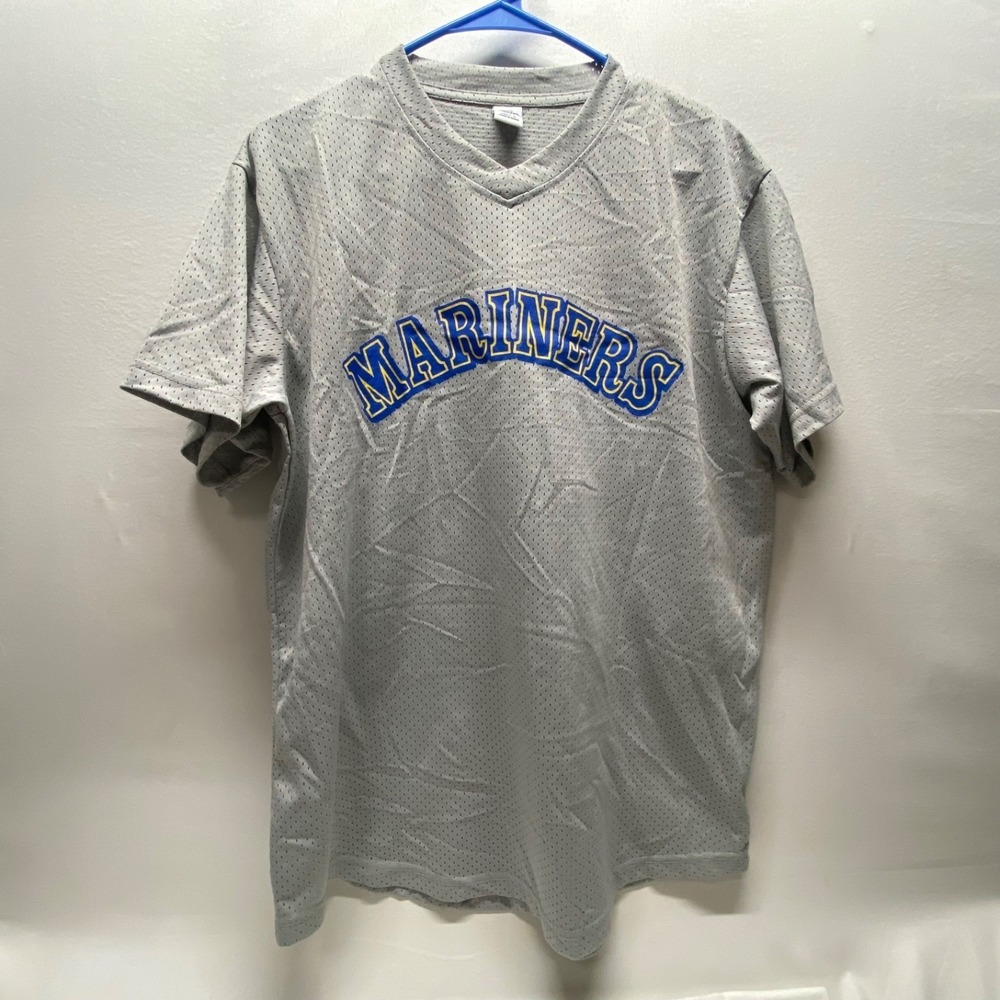 Seattle Mariners Randy Johnson Throwback Jersey 51 Gray Mens Medium SGA 57833
